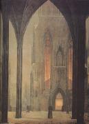 Cathedral in Winter (mk10) Oehme, Ernst Ferdinand